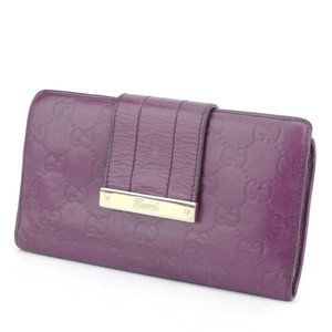 GUCCI wallet Gutchishima leather Authentic used